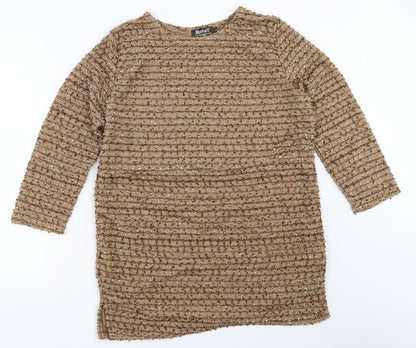 Rupali Womens Brown   Pullover Jumper Size L