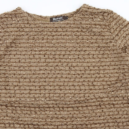 Rupali Womens Brown   Pullover Jumper Size L