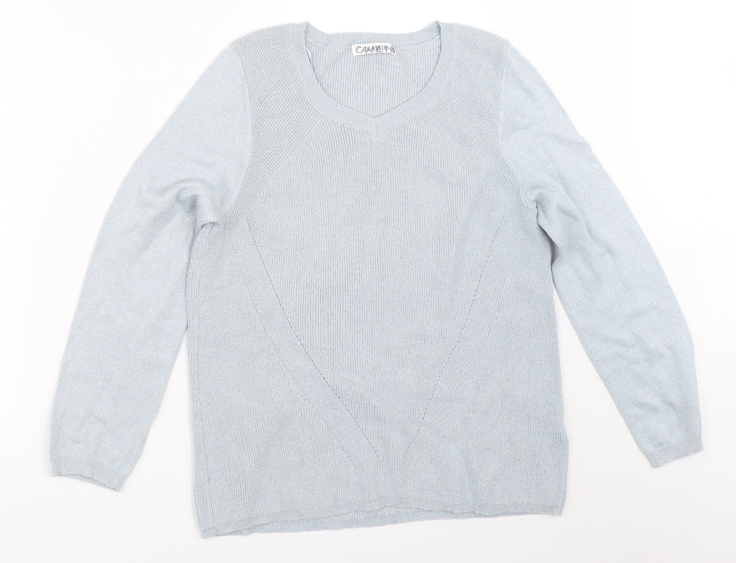 Womens UK Size 12 Marks and Spencer Blue Pullover Jumper