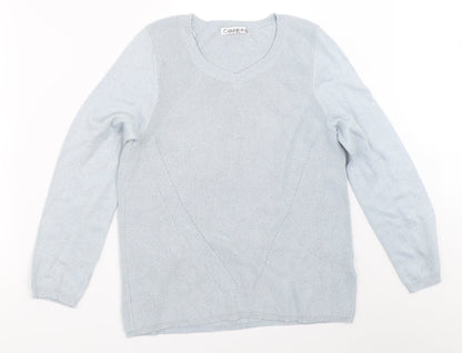 Womens UK Size 12 Marks and Spencer Blue Pullover Jumper