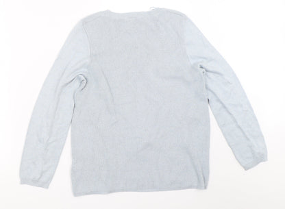 Womens UK Size 12 Marks and Spencer Blue Pullover Jumper