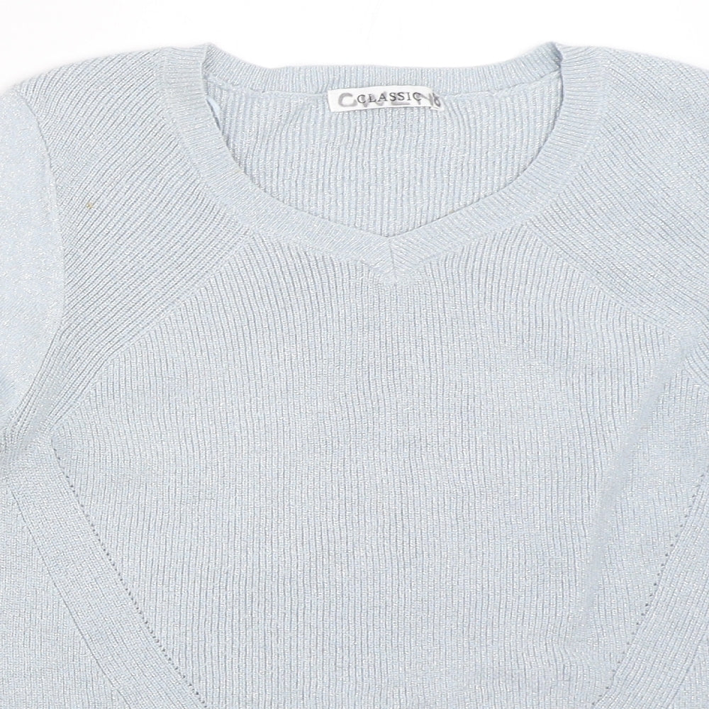 Womens UK Size 12 Marks and Spencer Blue Pullover Jumper