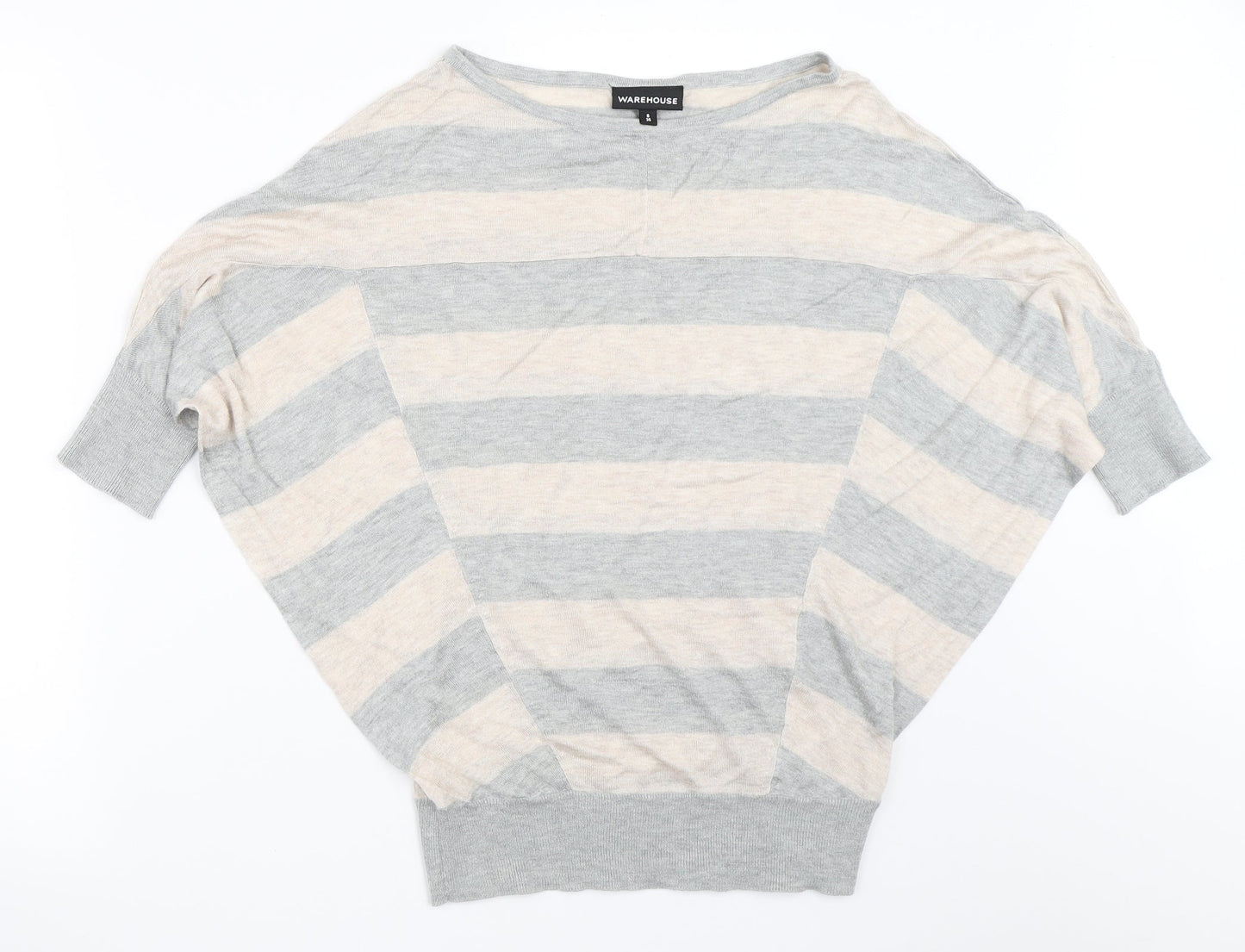 Womens UK Size 8 Warehouse Grey Pullover Jumper