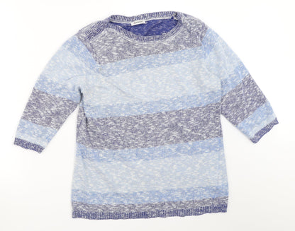 Womens UK Size 14 Damart Blue Pullover Jumper