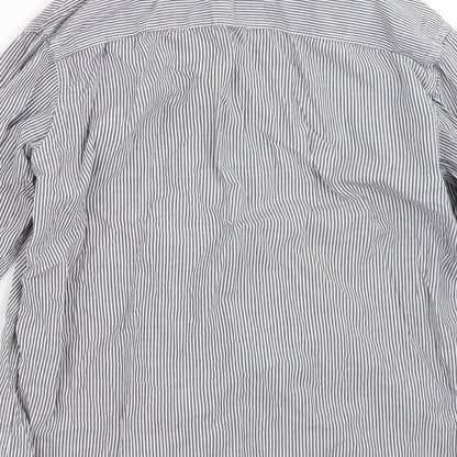 Womens UK Size 10 Weekend Blue Basic Button-Up