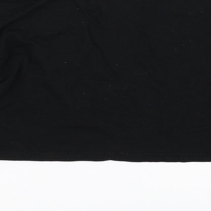 Boohoo Womens Black   Cropped T-Shirt Size 8