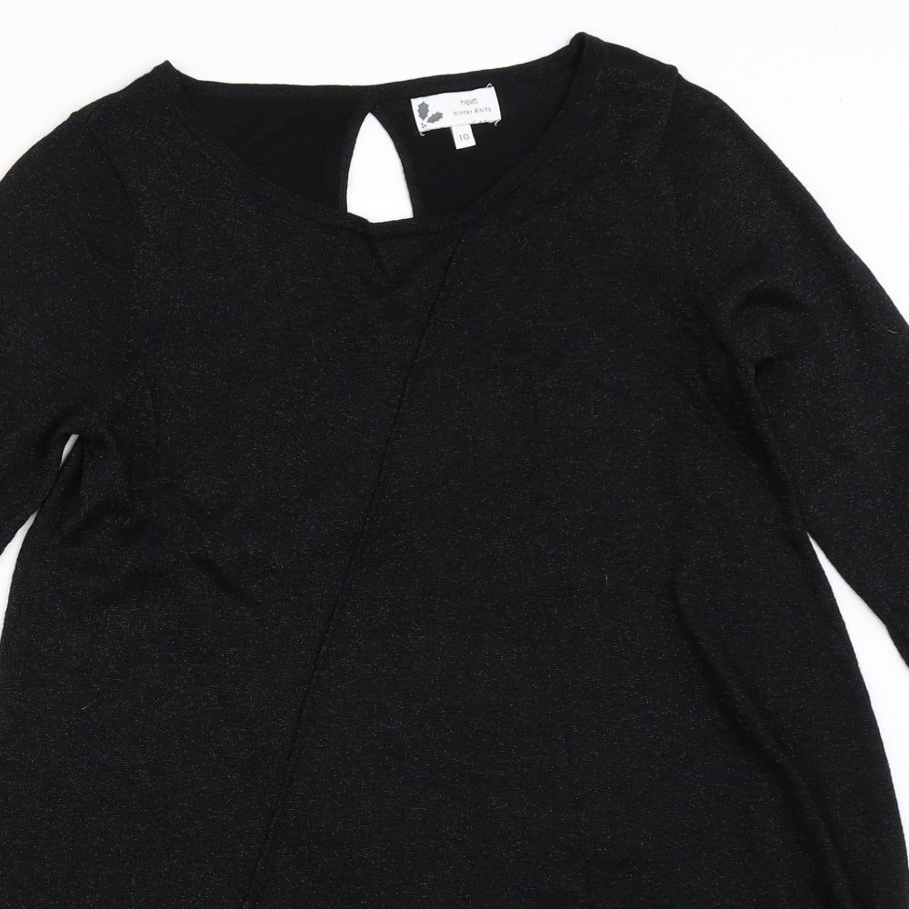 Womens UK Size 10 NEXT Black Pullover Jumper