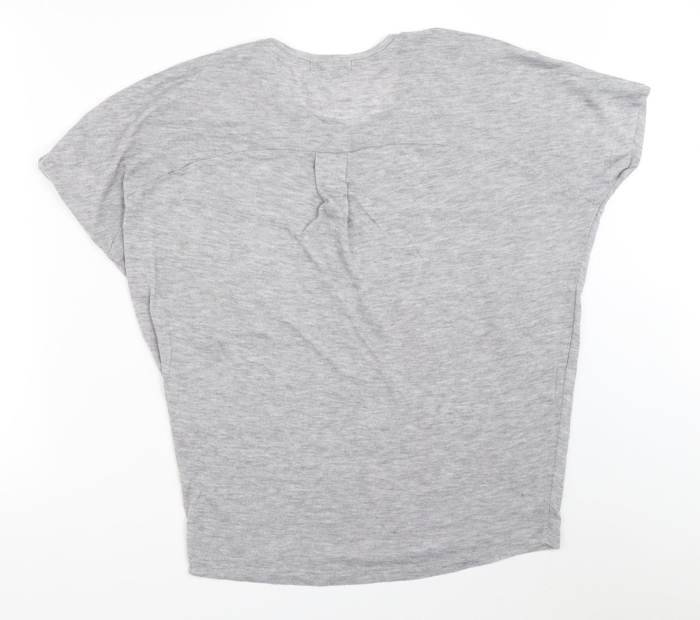 Womens UK Size 8 Atmosphere Grey Basic T-Shirt