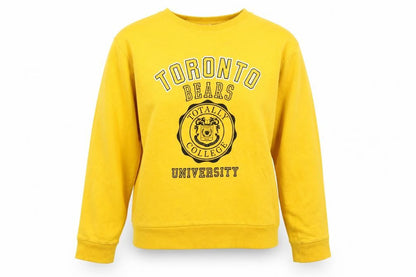 Womens UK Size S H&M Yellow Pullover Sweatshirt