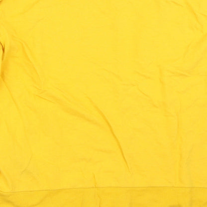 H&M Womens Yellow   Pullover Sweatshirt Size S