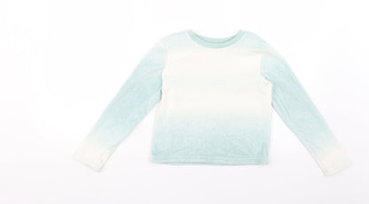 George Girls Blue Geometric  Top Pyjama Top Size 7-8 Years
