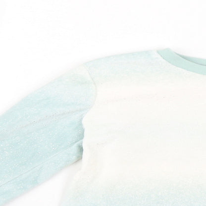 George Girls Blue Geometric  Top Pyjama Top Size 7-8 Years