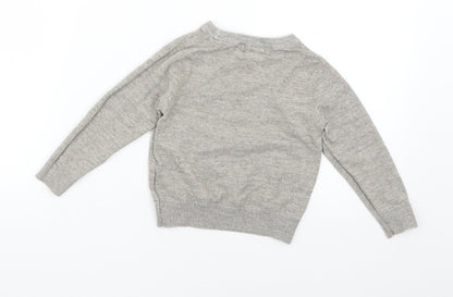 H&M Baby Grey Geometric  Pullover Jumper Size 12-18 Months