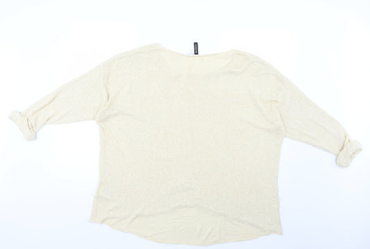 H&M Womens Beige   Pullover Jumper Size XL