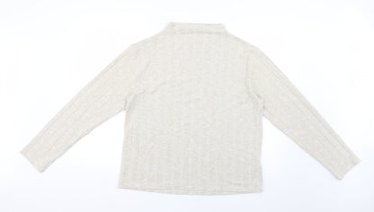 Womens UK Size 14 Marks and Spencer Beige Pullover Jumper
