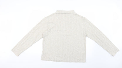 Womens UK Size 14 Marks and Spencer Beige Pullover Jumper