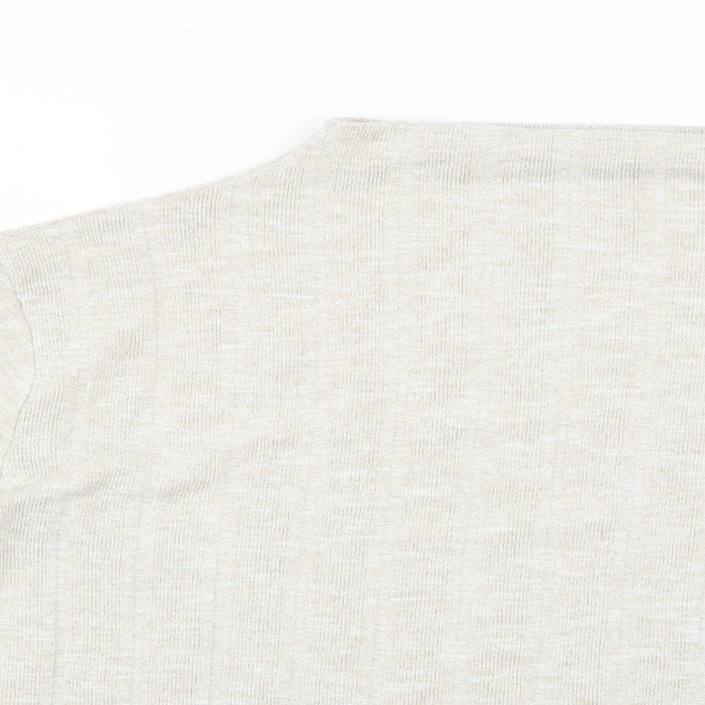 Womens UK Size 14 Marks and Spencer Beige Pullover Jumper