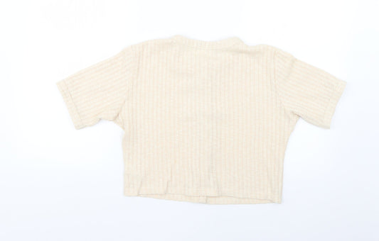 Womens UK Size 14 Fashion Union Beige Cardigan Jumper
