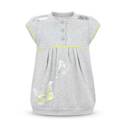 Debenhams Baby Grey Geometric  Jumper Dress  Size 12-18 Months