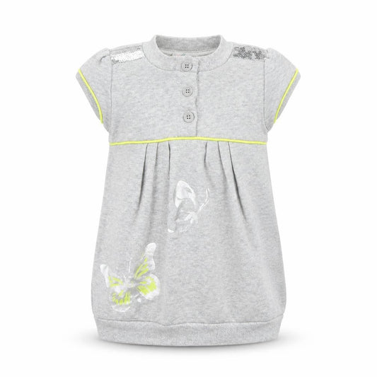 Debenhams Baby Grey Geometric  Jumper Dress  Size 12-18 Months