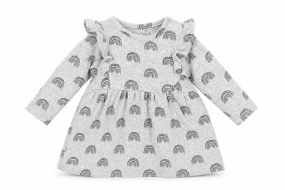 F&F Baby Grey Geometric  Fit & Flare  Size 0-3 Months