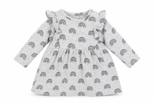 F&F Baby Grey Geometric  Fit & Flare  Size 0-3 Months