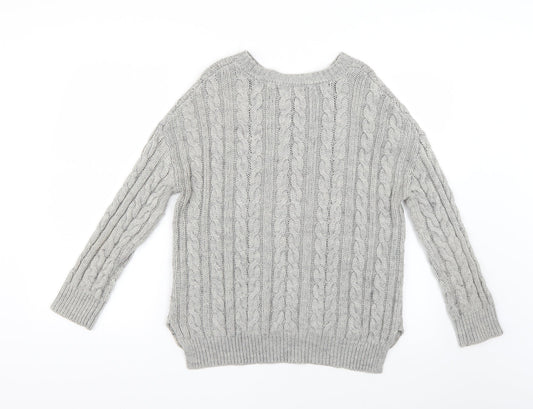 Primark Womens Grey   Pullover Jumper Size 6