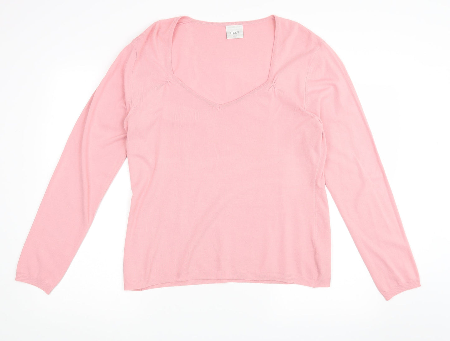 Womens UK Size 18 NEXT Orange Pullover Jumper