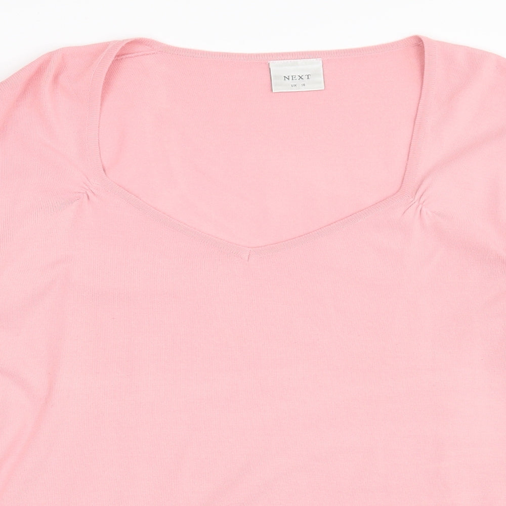 Womens UK Size 18 NEXT Orange Pullover Jumper