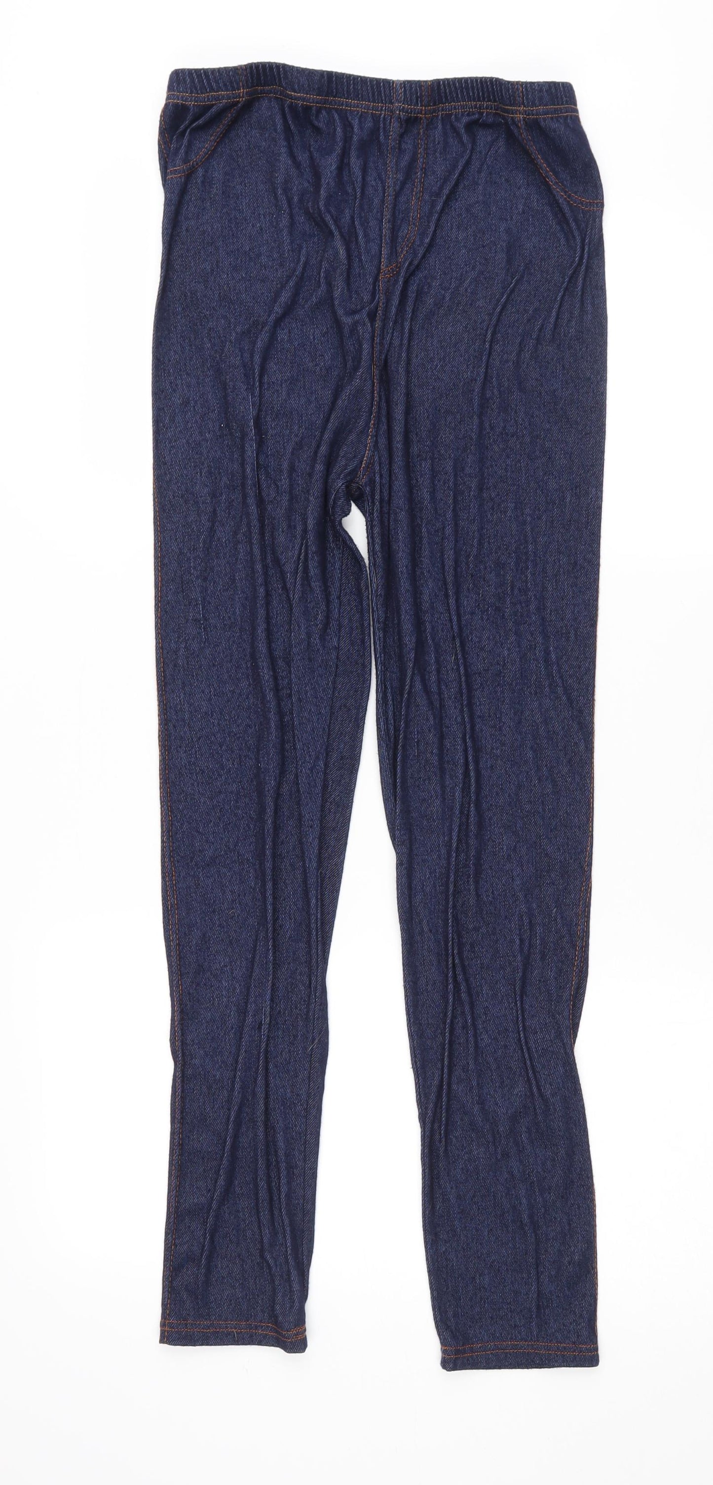 Womens UK Size 2XL Preworn Regular Fit Jegging Blue Trousers