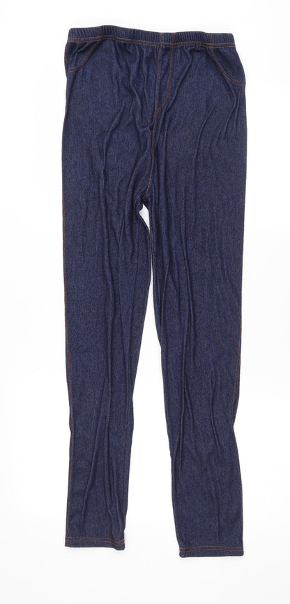 Womens UK Size 2XL Preworn Regular Fit Jegging Blue Trousers