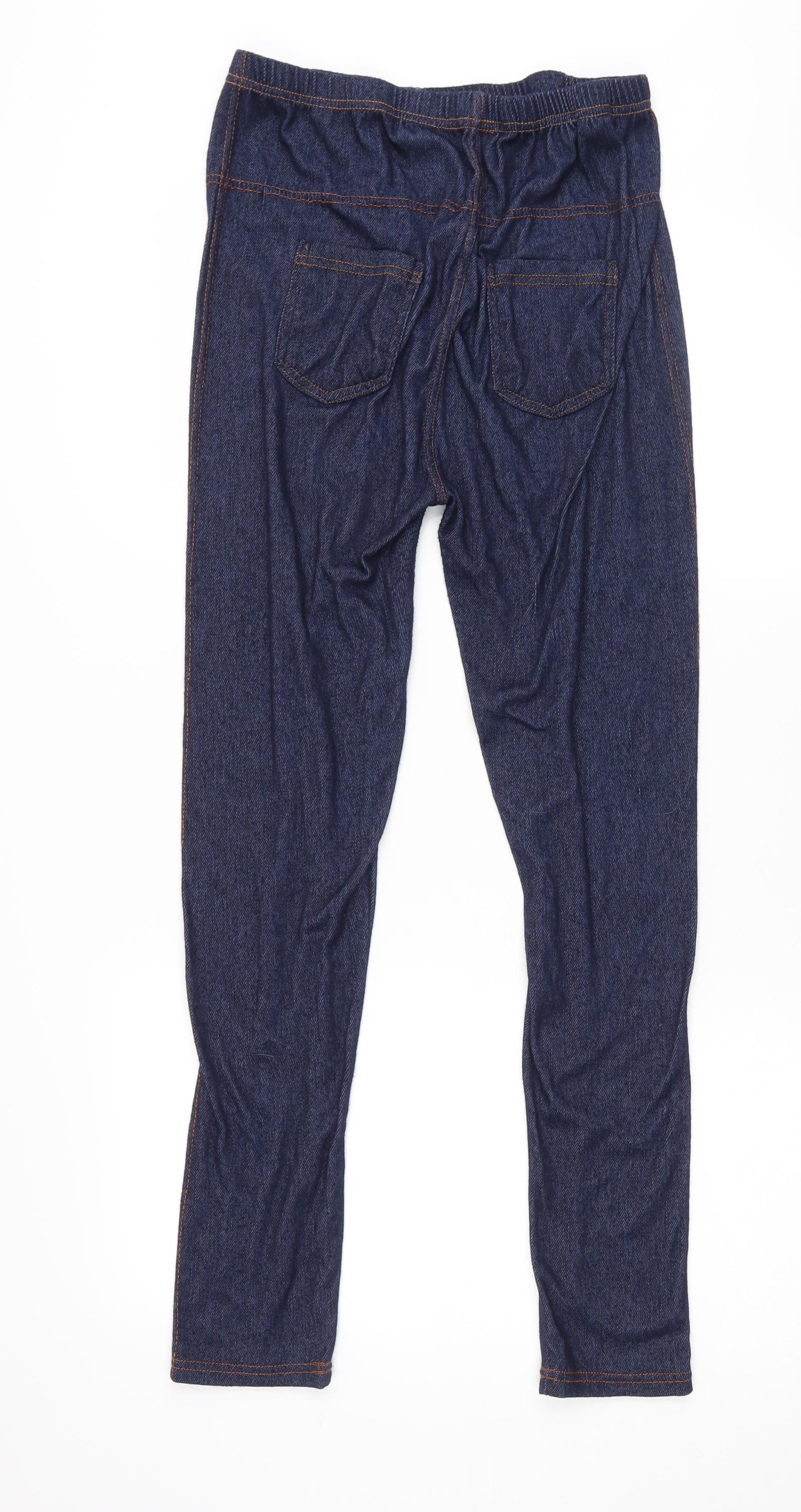 Womens UK Size 2XL Preworn Regular Fit Jegging Blue Trousers