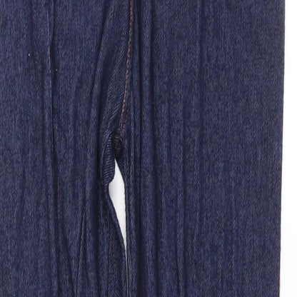 Womens UK Size 2XL Preworn Regular Fit Jegging Blue Trousers