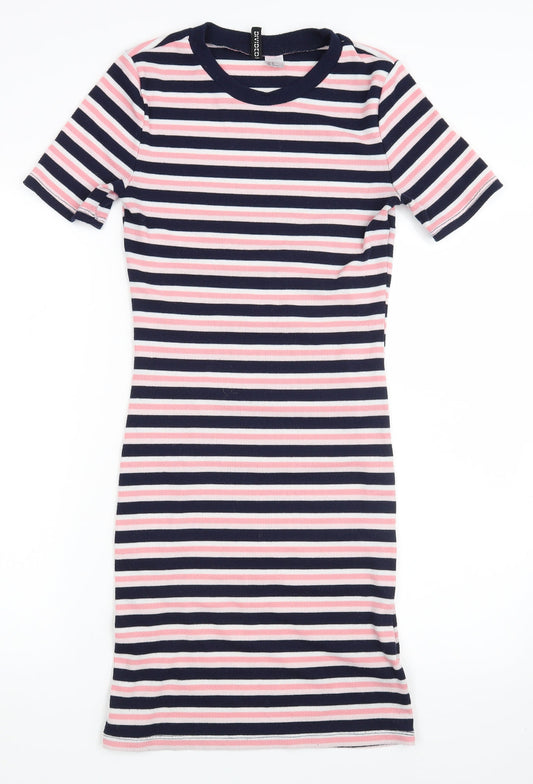 H&M Womens Multicoloured Striped  Mini  Size 38
