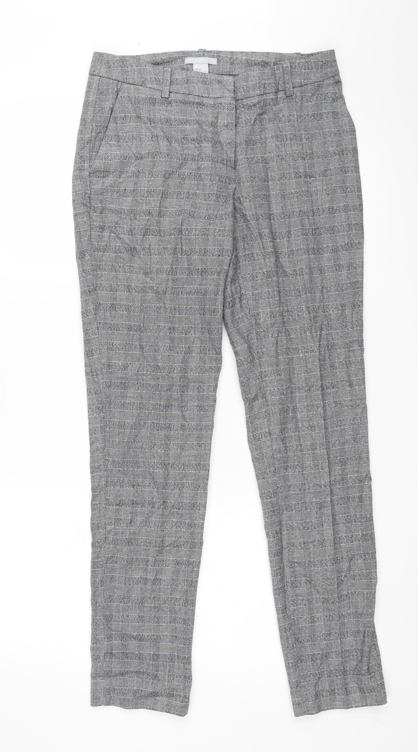 Womens UK Size 34 H&M Regular Fit Sweatpants Black Trousers