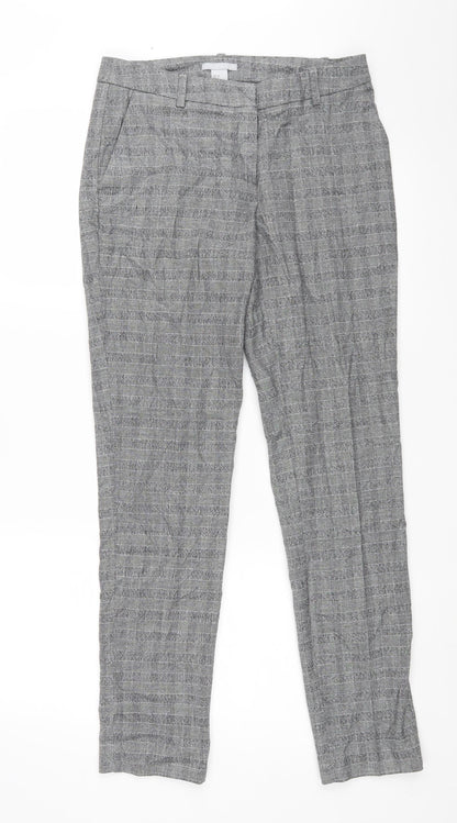 Womens UK Size 34 H&M Regular Fit Sweatpants Black Trousers