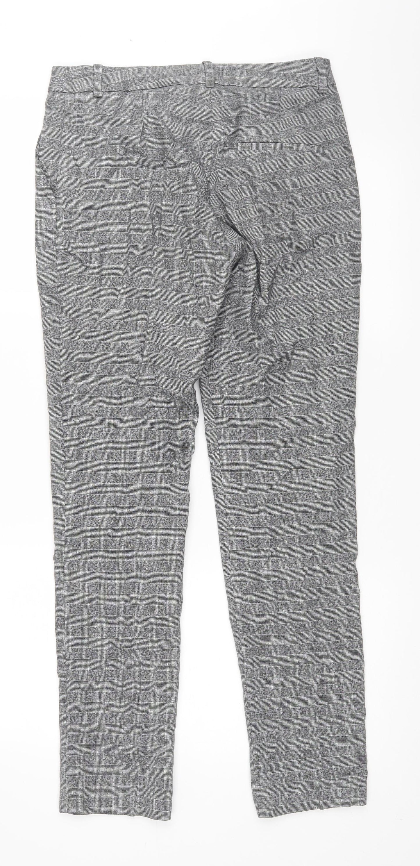 Womens UK Size 34 H&M Regular Fit Sweatpants Black Trousers