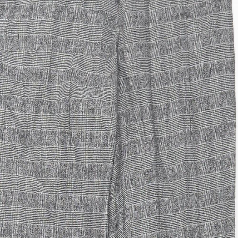 Womens UK Size 34 H&M Regular Fit Sweatpants Black Trousers