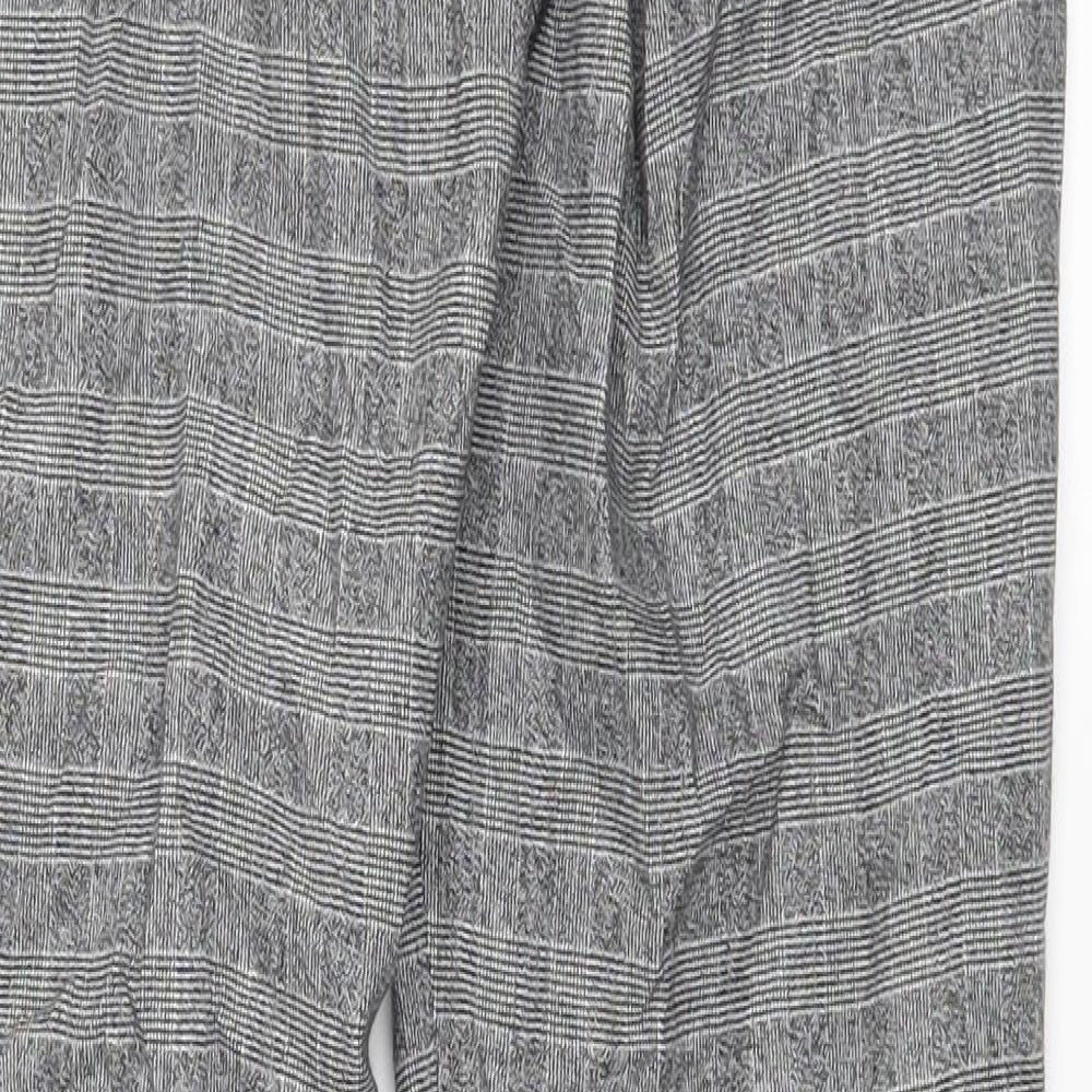 Womens UK Size 34 H&M Regular Fit Sweatpants Black Trousers
