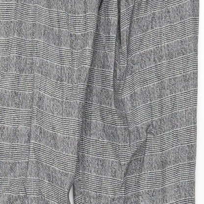 Womens UK Size 34 H&M Regular Fit Sweatpants Black Trousers