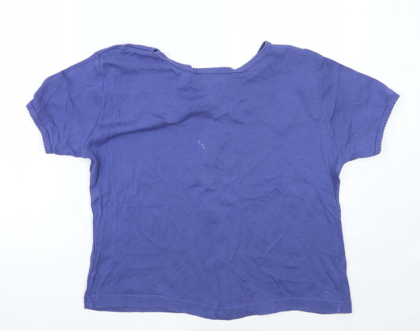 Womens UK Size 20 Essentials Blue Basic T-Shirt