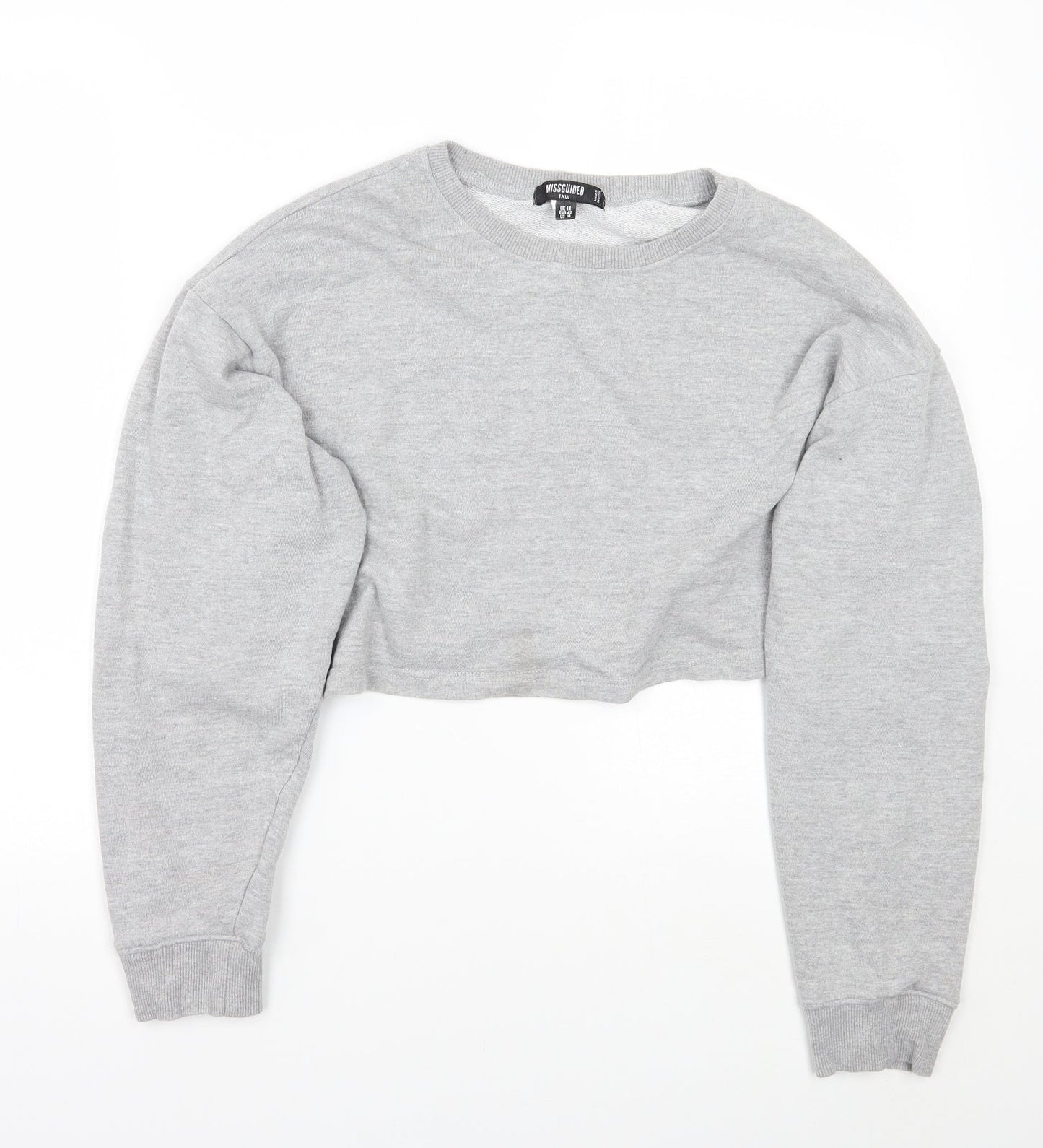 Womens UK Size 14 Missguided Grey Pullover Jumper