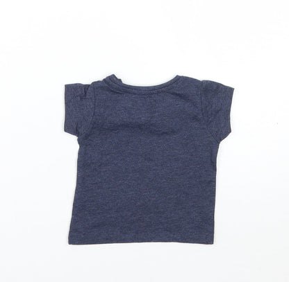 Primark Girls Blue   Basic T-Shirt Size 0-3 Months