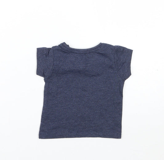 Primark Girls Blue   Basic T-Shirt Size 0-3 Months