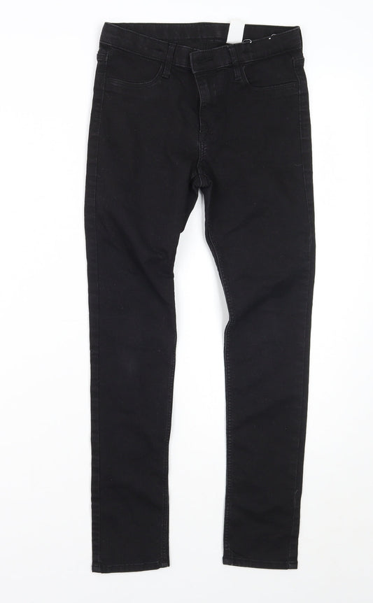 & denim Girls Black   Skinny Jeans Size 10-11 Years