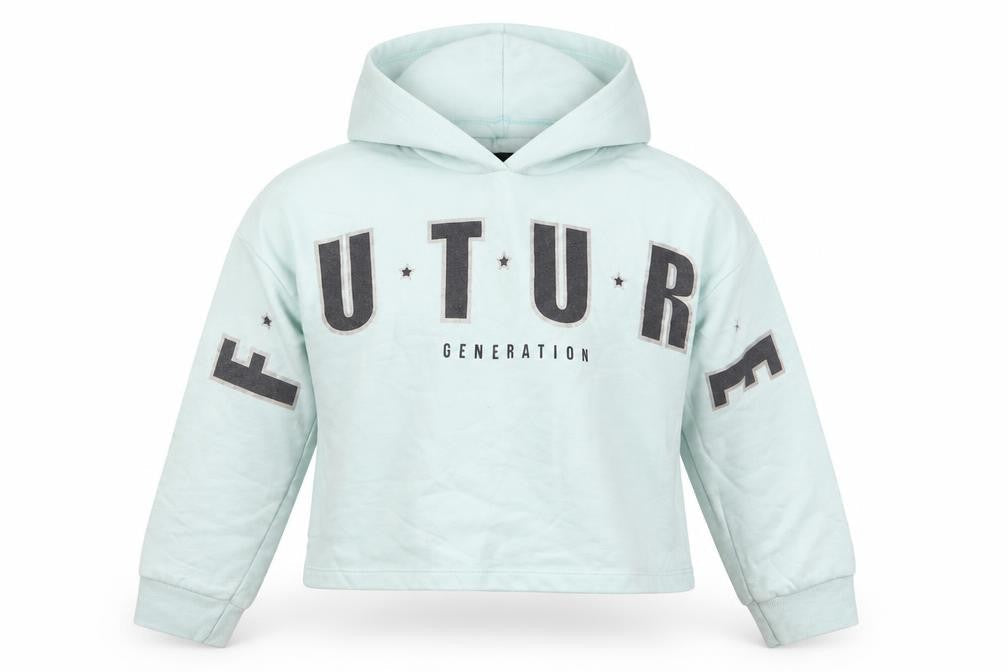 Primark Girls Blue   Pullover Hoodie Size 9-10 Years