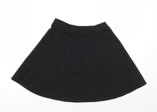 TU Girls Black   A-Line Skirt Size 9 Years - School wear