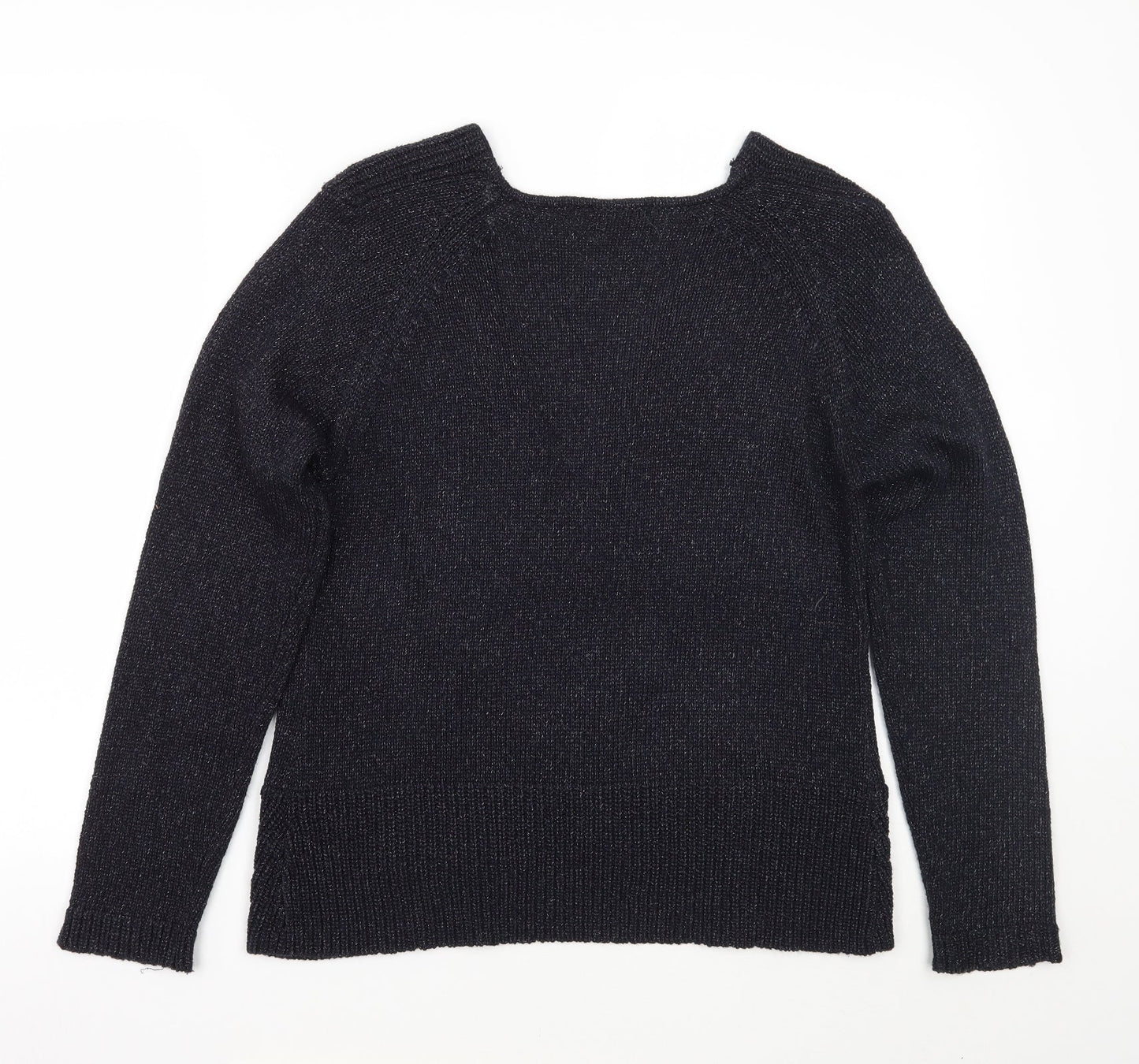 BASSINI Womens Blue   Pullover Jumper Size L