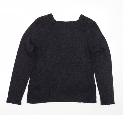 BASSINI Womens Blue   Pullover Jumper Size L