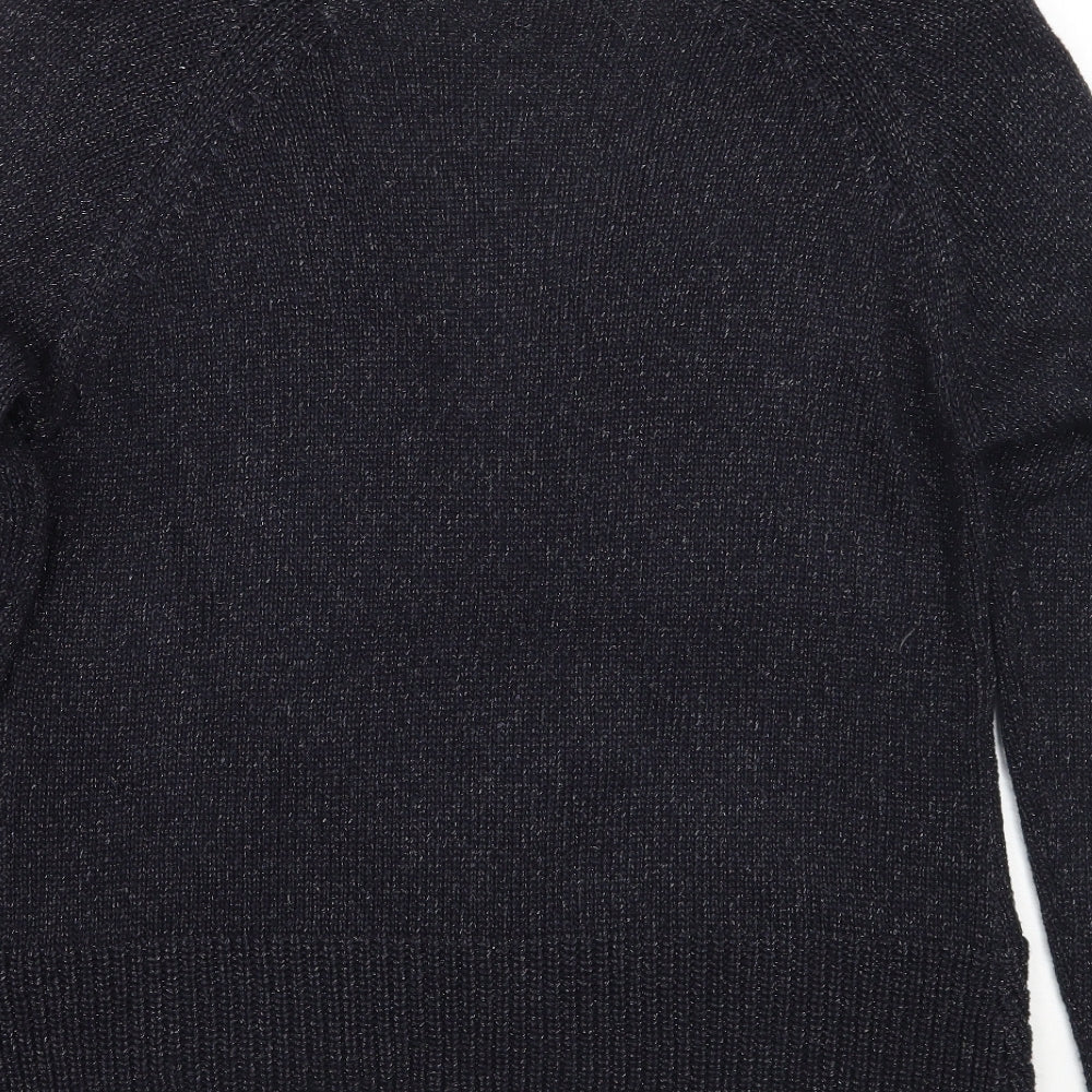 BASSINI Womens Blue   Pullover Jumper Size L